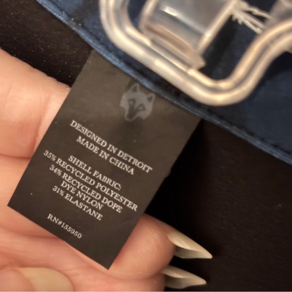 Greyson Scarlett | Halley II Feather Mid Layer Quarter Zip S | Teal Blue & Black - Picture 8 of 13